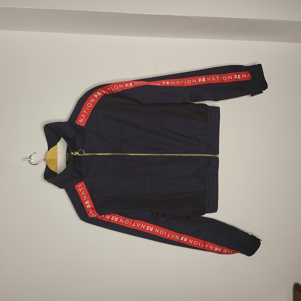 P. E nation bomber jacket.  Dark blue , XS.